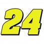 4" Jeff Gordon Number 24 Vinyl Window Decal Sticker