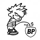 6" Calvin Piss on BP Vinyl Decal Window Sticker