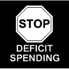 6" Anti Stop Deficit Spending Vinyl Decal Window Sticker