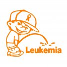 6" Calvin Pee Piss on Leukemia Vinyl Decal Window Sticker