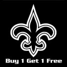 3" (Buy 1 Get 1 Free) New Orleans Saints Flur De Lis Vinyl Decals Window Stickers Who Dat  S-02