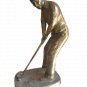 Brass Golfer Statue Bookends Golf Club