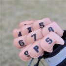 Golf Club Iron 3-9-PAS Head Cover Pink Color Style