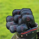 Golf Club Iron 3-9-PAS Head Cover Black Color Style