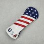 Golf Club Driver Fairway Wood Hybrid Head Cover USA Star Flag Style