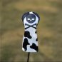 Golf Club Driver Fairway Wood Hybrid Head Cover Skeleton Skull Cartoon Black-White