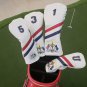Golf Club Driver Fairway Wood Hybrid Head Cover Ryder Cup Trophy Style White