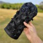 Golf Club Driver Fairway Wood Hybrid Head Cover Black Fairy Rose Style