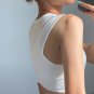 Cut Out  Mode  - Asymmetrical Crop Top   Hollow Out Knitted Corset Top Summer Sleeveless O Neck