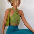 Cut Out  Mode - Sexy Bandage Halter Crop Tops for Women Sleeveless Backless Club