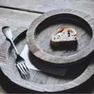 Retro Distressed Wood Plate Fruit Snack Bread Cake Dessert Dinner Plate -Tray Decor