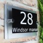House Street Address Plaques Composite Aluminium Signs Door  14x30 cm or 5.5"x12