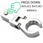 Metric Portable Ratchet Wrench Shaking Head Interchangeable Combination Set Rotatable 180 Â°