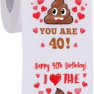 40th Birthday Gifts for Women and Men - Funny Toilet Gag Gift -