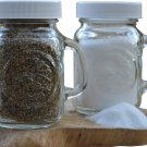 Golden Harvest Ball Mason Jar Glass Salt & Pepper Shakers 2pck Clear Durable
