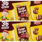 Fudge Stripes Cookies Minis 2 boxes72 Bags by Keebleer
