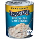 Progresso Rich & Hearty, New England Clam Chowder Soup, Gluten Free, 18.5 Oz. (Pack of 12)