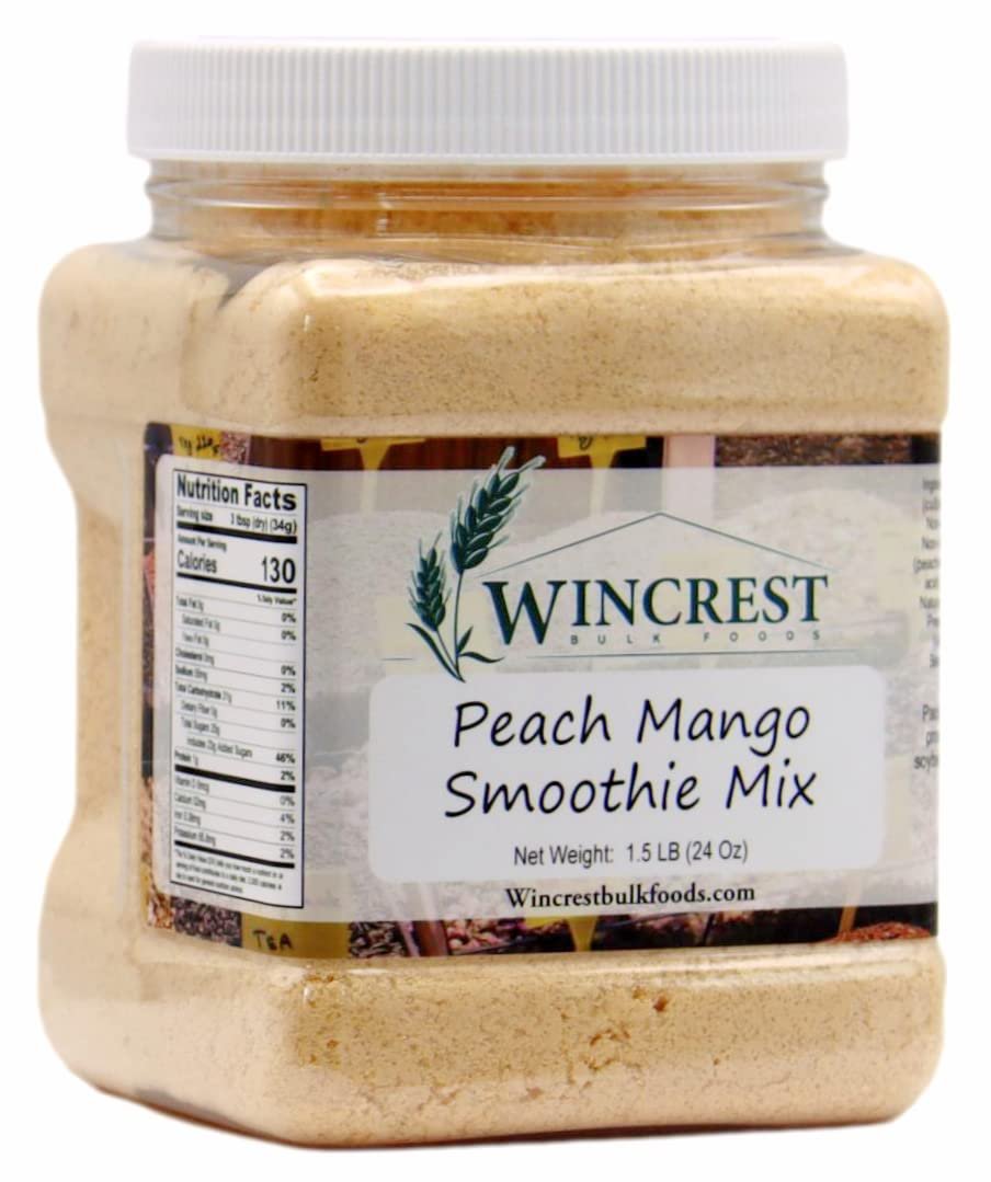 Bulk- Instant Smoothie Mix - 1.5 Lb Tub  Peach Mango Smoothie Mix