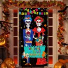 Mexican Day of The Dead Porch Sign Door Banner, Mexico Dia De Los Muertos   Door Cover