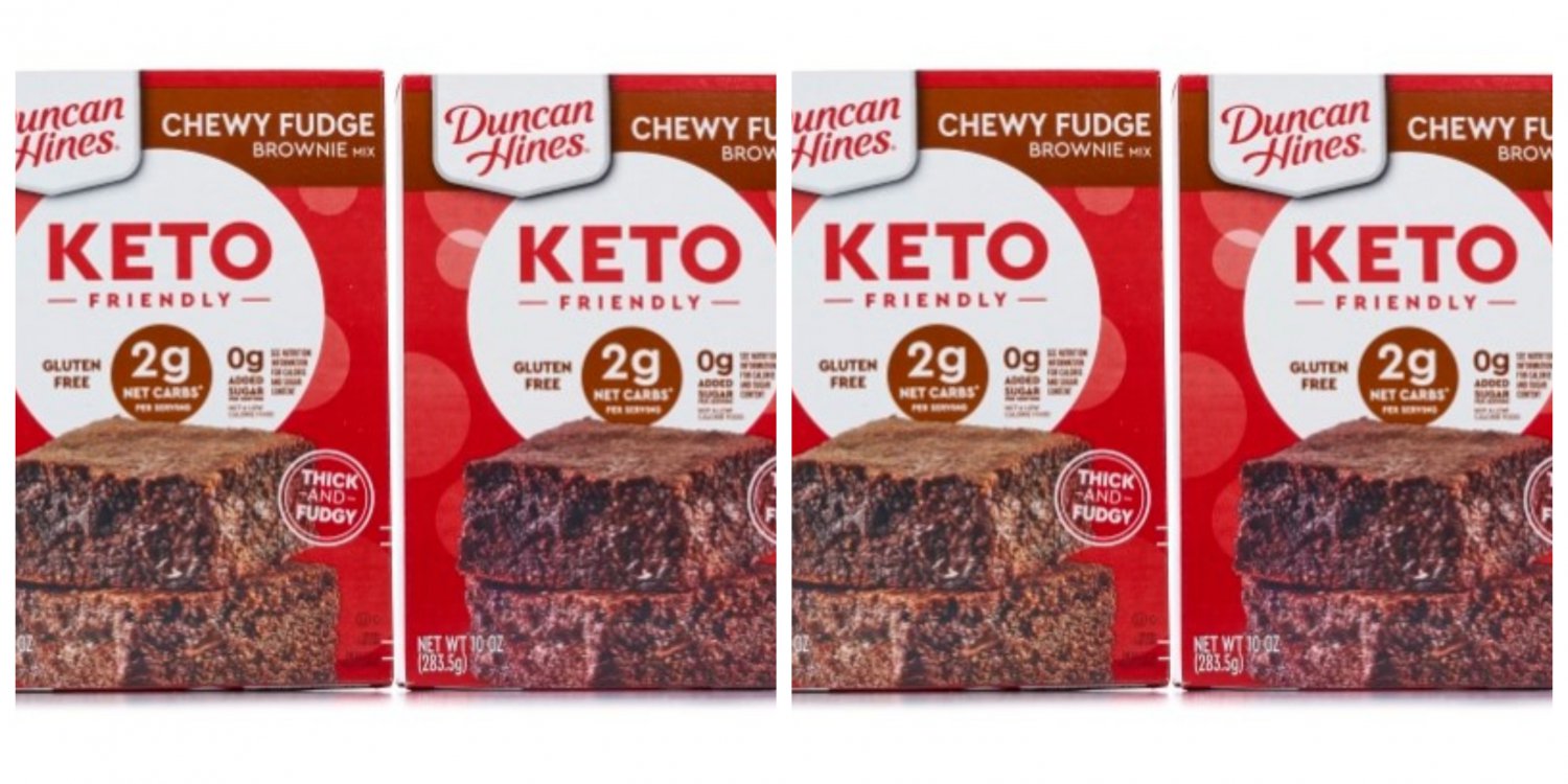 DUNCAN HINES Keto Friendly Chewy Fudge Brownie Mix