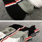 THOM Men's Socks Luxury Brand Ankle RWN Stripes Socks Women's Cotton Street Fashion