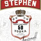 Joke- SPOOF-( Smirnoff) VODKA BOTTLE LABEL BIRTHDAY ANY OCCASION GIFT BOTTLE LABEL