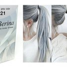 Berina A21 Light Grey Silver Permanent Hair Dye Color Cream Unisex - Punk Style