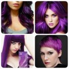 Berina- Cream Hair Dye Permanent Color Purple Punk Emo Go A6.