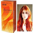 Berina- Berina Permanent Hair Dye Color Cream # A19 Golden Orange Color Made in Thailand