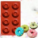 8 Holes Donut Silicone Cupcake Baking Mold Cake Pans Biscuit Cookie