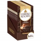 Ferrero Rocher Premium Chocolate Bars—Dark Hazelnut Bar Individually Wrapped—8 Pack—3.1