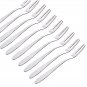 10PCS Stainless Steel Fruit Fork Spoon Dessert Cake Ice Cream Fork  Mixing Coffee Spoon