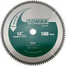 TOMAX 12 100-Tooth TCG Aluminum Plastic & Non-Ferrous Metal Saw Blade 1 Arbor