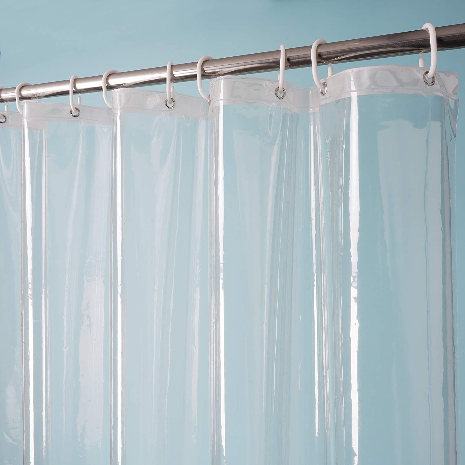 Eurcross Clear Shower Curtain Liner 72X78 Inches Long with 5