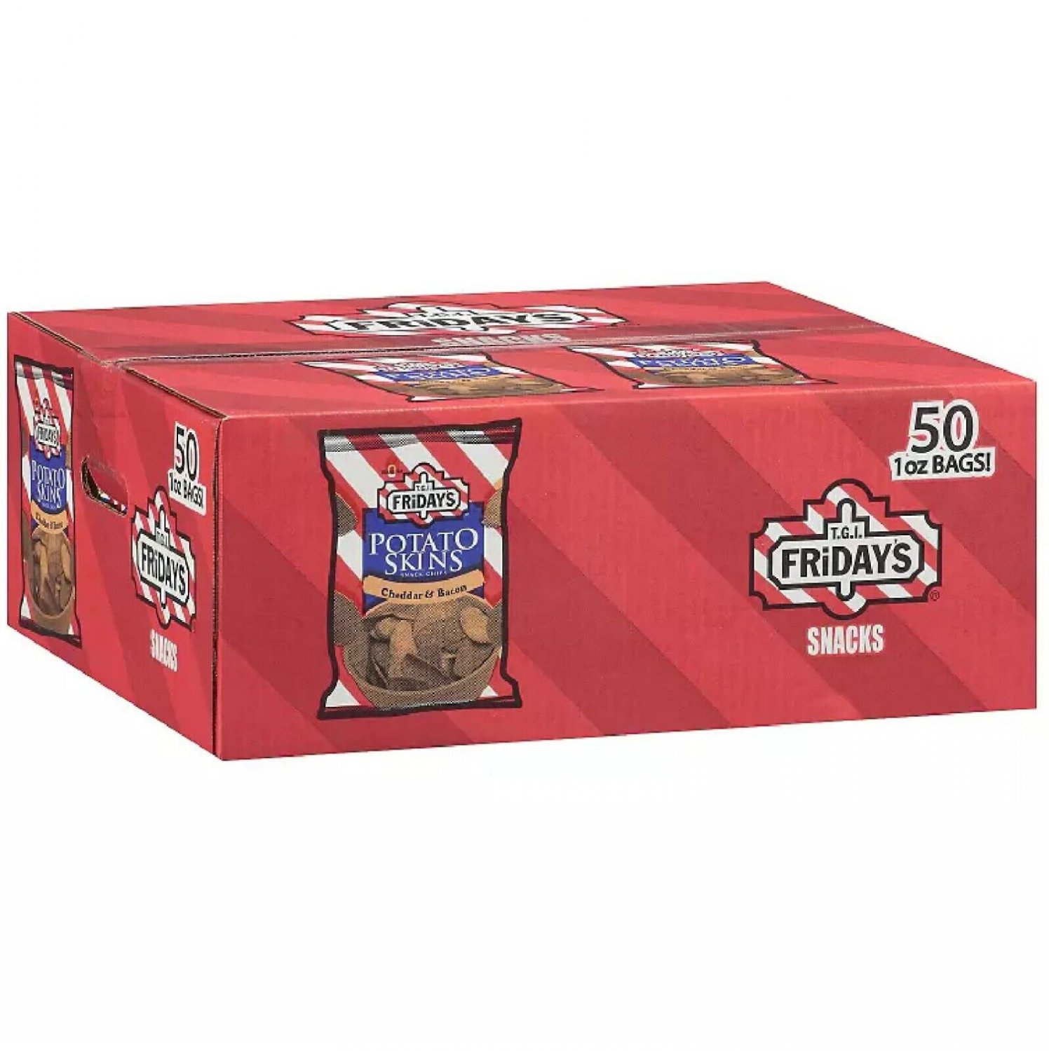 Chip Maniac-T.G.I. Friday's Potato Skins Snack Chips, Cheddar & Bacon (1 oz., 50 ct.)- From Europe