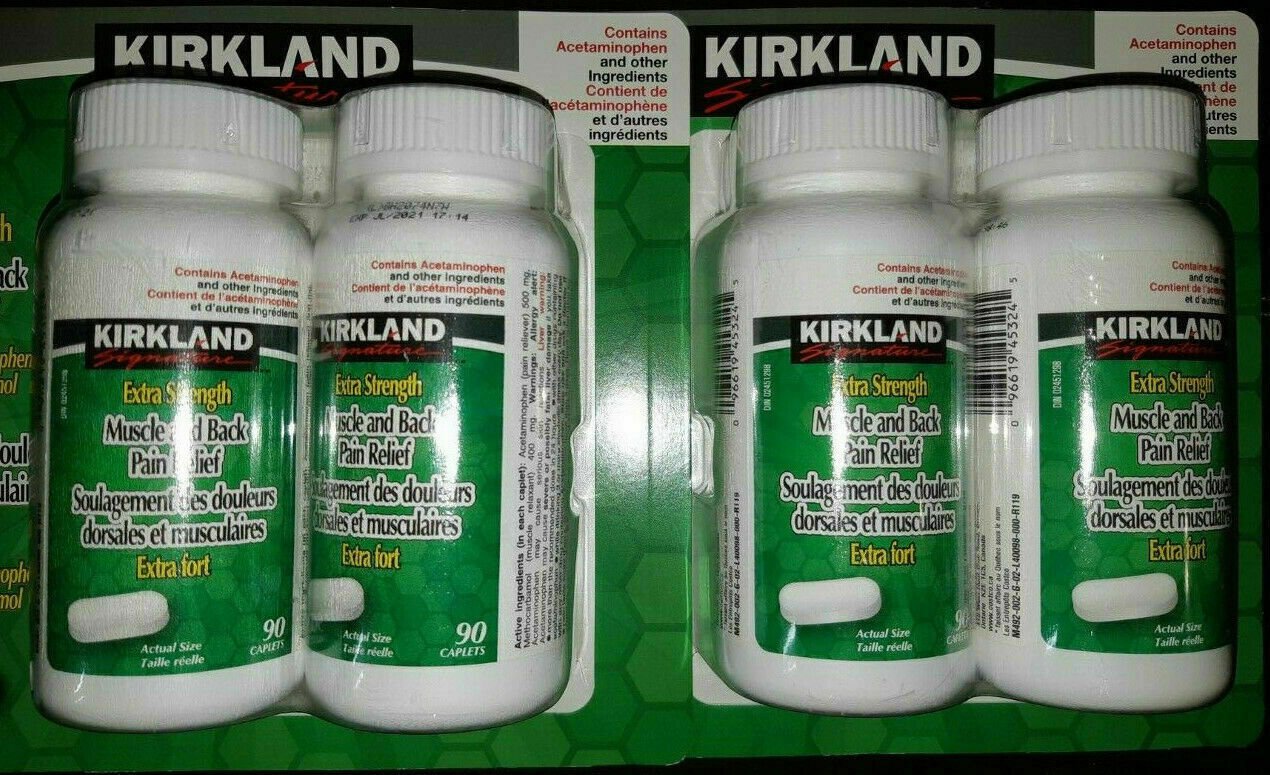 Kirkland Extra Strength Muscle & Back  360 Tabs- cp-  From Canada 4 btl