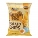 Chip Maniac- Jans Salted Egg Potato Chips, 3.5oz (Original, Pack of 3) -