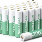 Deleepow AA Rechargeable Batteries Ni-Mh 24 Count, 3200Mah High Capacity 1.2V