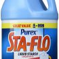 Purex Sta Flo Liquid Starch Concentrated 64 oz 1/2 gallon