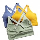 Women's Bras Cross Beauty Back Shaping Sports Bra Push Up Fitness With Chest Pad