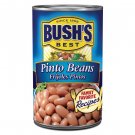 BUSH'S BEST Canned Pinto Beans (Pack of 12)-Source of Plant Based Protein and Fiber
