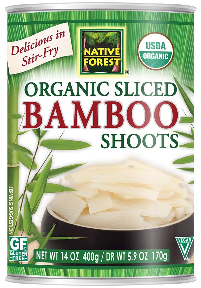 Vegan-  Native Forest Organic Sliced Bamboo Shoots, 14 Ounce Cans (Pack of 6)