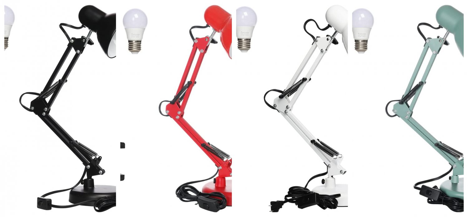 Gupuzm Led Desk Lamp with Clamp - Swing Arm Desk Lamp  LED Cold Light-Color choice