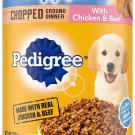 PEDIGREE Puppy Canned Wet Dog Food Chopped Ground 13.2 Ounce (Pack of 12)