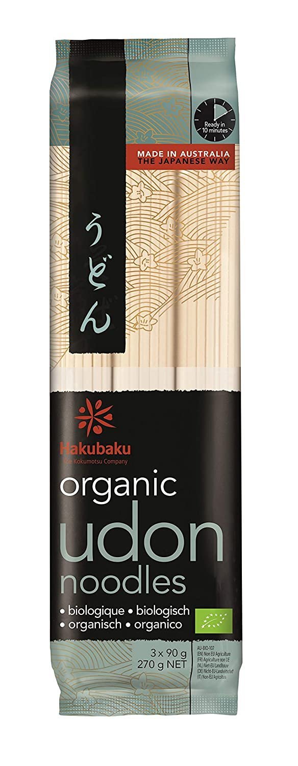 Organic Udon Wheat Noodle (1 x 9.5 OZ) Authentic Japanese