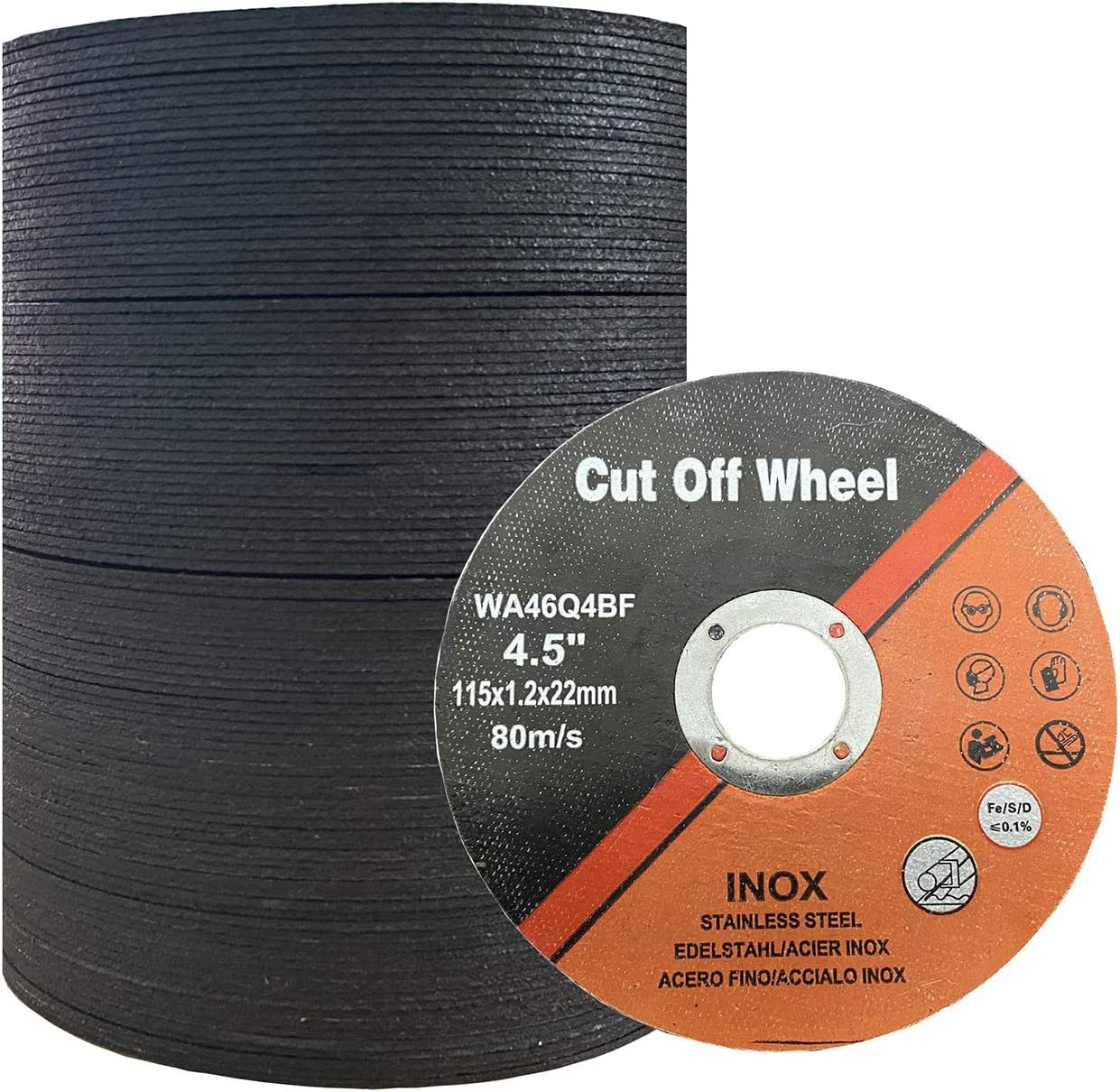Cutting Wheel 4-1/2 Inch 100 PCS Cut off Wheel 4.5â³X.047â³X7/8â³ Cutting Disc Ultra thinltr