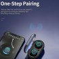 Bluetooth  5.0 - Earphone Outdoor Sports Wireless Headset - Black and red