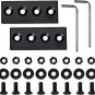 Interior Sliding Barn Door Hardware Connecting Adaptor, 3.15 inch Metal Joining plate
