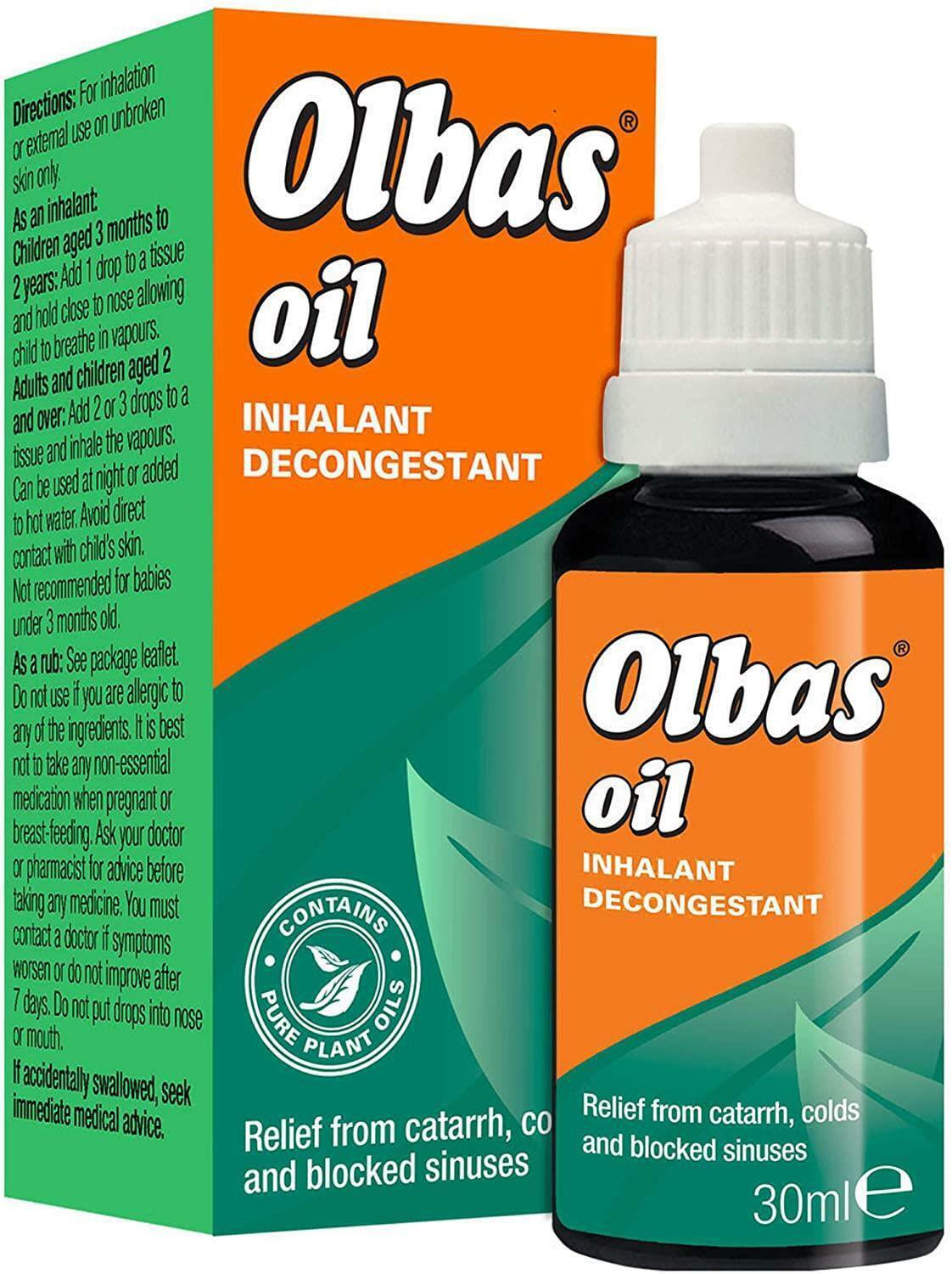 Olbas Oil Inhalant Decongestant Catarrh Colds Blocked Sinus 30ml 1-to 6 box