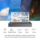 Transparent Weather Station Glass Colour Screen Thermometer Hygrometer Digital Temperature